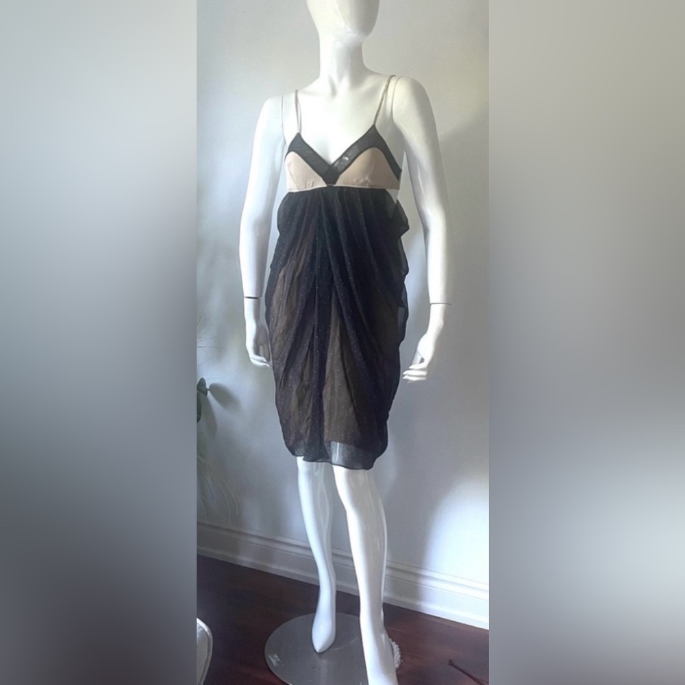 3.1 Phillip Lim Silk Slip Gathered Dress With Spaghetti Straps